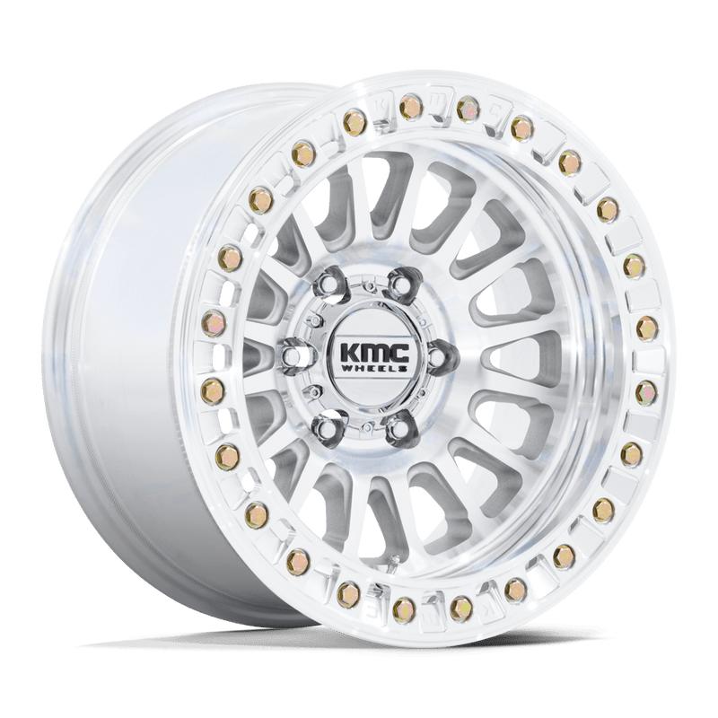 KMC Wheels - IMPACT - Silver - Machined - 17" x 9", -12 Offset, 6x139.7 (Bolt pattern), 108.00mm HUB
