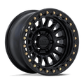 KMC Wheels - KM239 IMPACT BEADLOCK - Black - Matte Black - 17" x 9", 25 Offset, 6x139.7 (Bolt pattern), 108mm HUB
