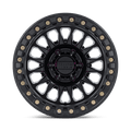 KMC Wheels - KM239 IMPACT BEADLOCK - Black - Matte Black - 17" x 9", 25 Offset, 6x135 (Bolt pattern), 87.1mm HUB