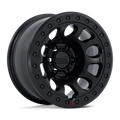KMC Wheels - KM241 E25 BEADLOCK - Black - Blackout - 17" x 9", -12 Offset, 5x127 (Bolt pattern), 71.5mm HUB