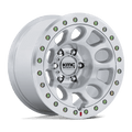KMC Wheels - KM241 E25 BEADLOCK - Silver - Machined - 17" x 9", 1 Offset, 6x139.7 (Bolt pattern), 108mm HUB