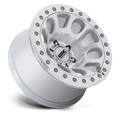 KMC Wheels - KM241 E25 BEADLOCK - Silver - Machined - 17" x 9", -12 Offset, 6x139.7 (Bolt pattern), 108mm HUB