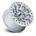 KMC Wheels - KM241 E25 BEADLOCK - Silver - Machined - 17" x 9", -38 Offset, 8x165.1 (Bolt pattern), 125.1mm HUB