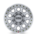 KMC Wheels - KM241 E25 BEADLOCK - Silver - Machined - 17" x 9", -38 Offset, 8x165.1 (Bolt pattern), 125.1mm HUB
