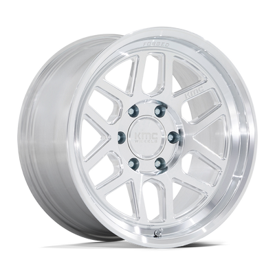 KMC Wheels - KM446 MESA FORGED MONOBLOCK - Silver - Raw Machined - 18" x 9", 0 Offset, 6x135 (Bolt pattern), 87.10mm HUB