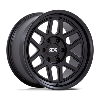 KMC Wheels - KM446 MESA FORGED MONOBLOCK - Black - Satin Black - 18" x 9", 0 Offset, 6x139.7 (Bolt pattern), 106.10mm HUB