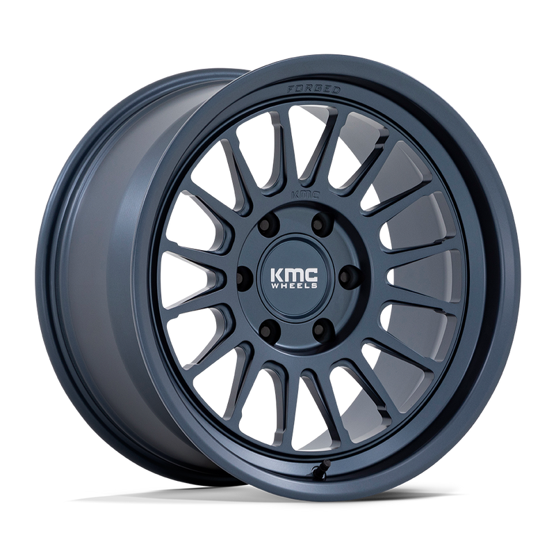 KMC Wheels - KM447 IMPACT FORGED MONOBLOCK - Metallic Blue - 17" x 8.5", 0 Offset, 6x135 (Bolt pattern), 87.10mm HUB
