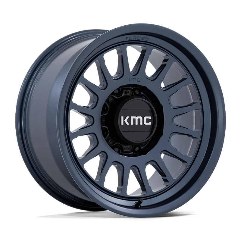 KMC Wheels - KM452 IMPACT FORGED MONOBLOCK - Metallic Blue - 18" x 9", 18 Offset, 8x165.1 (Bolt pattern), 125.10mm HUB