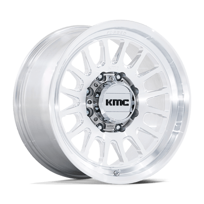 KMC Wheels - KM452 IMPACT FORGED MONOBLOCK - Chrome - Raw Machined - 18" x 9", 0 Offset, 8x170 (Bolt pattern), 125.10mm HUB