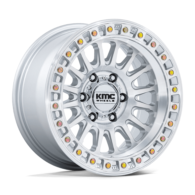 KMC Wheels - KM552 IMS - Silver - Gloss Silver with Machined Face - 20" x 9", 18 Offset, 6x135 (Bolt pattern), 87.10mm HUB