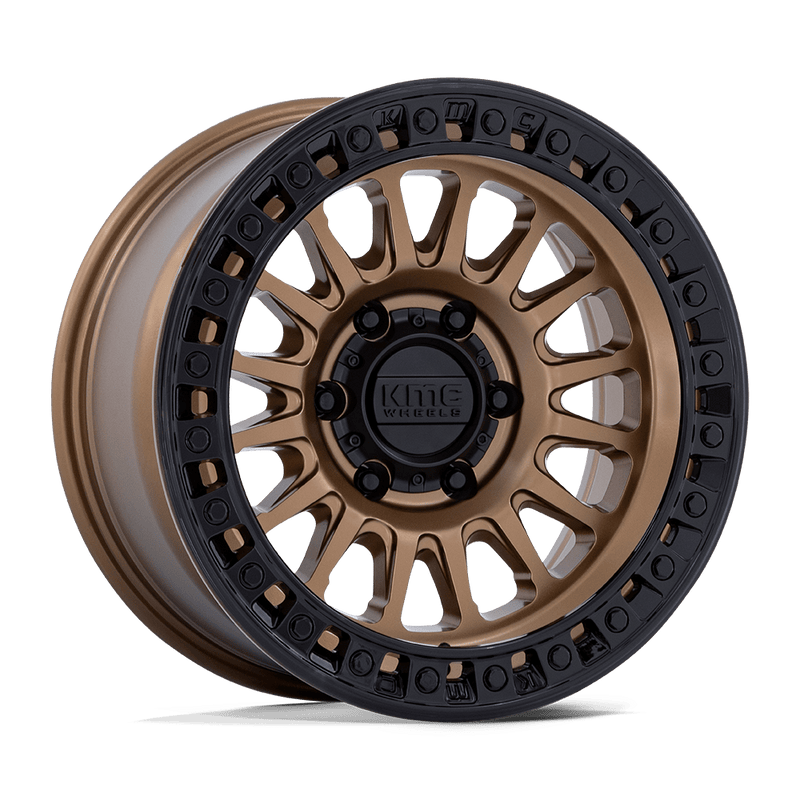 KMC Wheels - KM552 IMS - Bronze - Matte Bronze with Gloss Black Lip - 18" x 9", 30 Offset, 6x135 (Bolt pattern), 87.10mm HUB