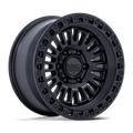 KMC Wheels - KM554 AZTEC - Black - Matte Black W/ Gloss Black Lip - 17" x 8.5", 25 Offset, 6x114.3 (Bolt pattern), 66.06mm HUB