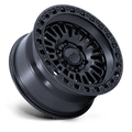 KMC Wheels - KM554 AZTEC - Black - Matte Black W/ Gloss Black Lip - 17" x 8.5", 25 Offset, 6x120 (Bolt pattern), 66.9mm HUB