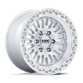 KMC Wheels - KM554 AZTEC - Silver - Gloss Silver W/ Machined Face - 17" x 8.5", 25 Offset, 6x114.3 (Bolt pattern), 66.06mm HUB