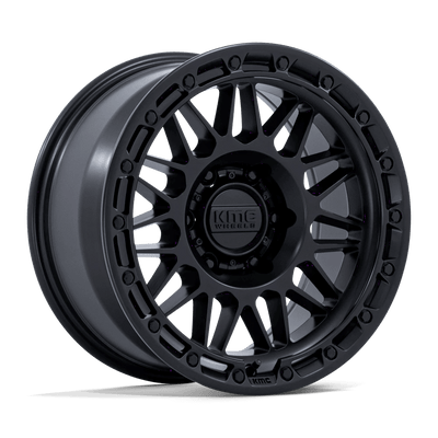 KMC Wheels - KM555 ATTACK - Black - Matte Black - 17" x 8.5", 25 Offset, 6x135 (Bolt pattern), 87.1mm HUB