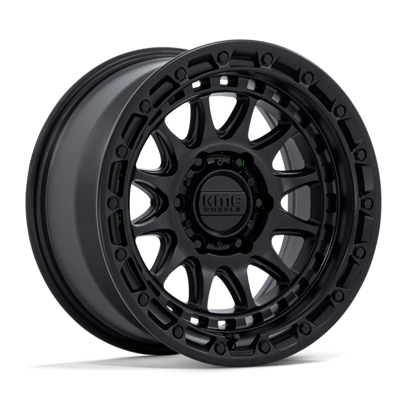 KMC Wheels - KM556 CRUX - Black - Blackout - 17" x 8.5", 0 Offset, 6x139.7 (Bolt pattern), 106.1mm HUB