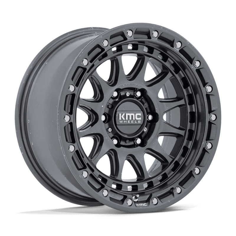 KMC Wheels - KM556 CRUX - Gunmetal - Gloss Gunmetal - 17" x 8.5", 0 Offset, 6x139.7 (Bolt pattern), 106.1mm HUB