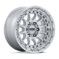 KMC Wheels - KM556 CRUX - Silver - Gloss Silver W/ Machined Face - 17" x 8.5", 0 Offset, 6x139.7 (Bolt pattern), 106.1mm HUB