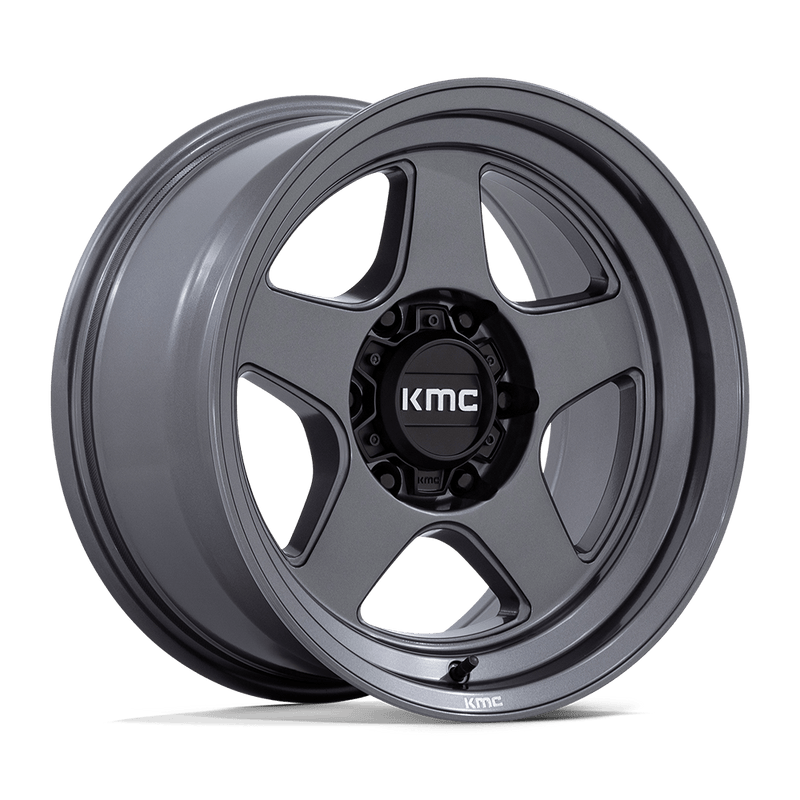 KMC Wheels - KM728 LOBO - Gunmetal - Matte Anthracite - 17" x 8.5", -10 Offset, 6x120 (Bolt pattern), 66.9mm HUB