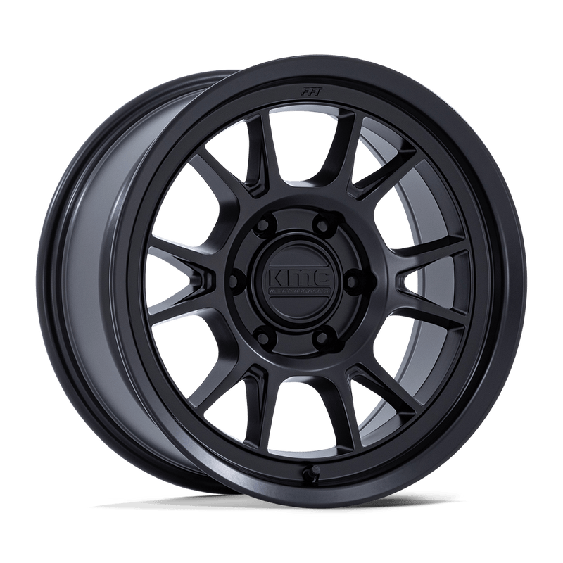 KMC Wheels - KM729 RANGE - Black - Matte Black - 17" x 8.5", 0 Offset, 6x135 (Bolt pattern), 87.1mm HUB