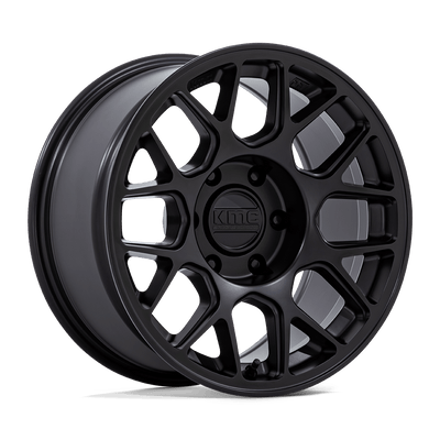 KMC Wheels - KM730 HATCHET - Black - Matte Black - 17" x 8.5", -10 Offset, 5x127 (Bolt pattern), 71.5mm HUB