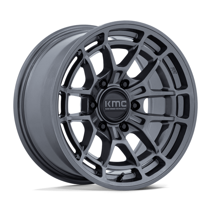 KMC Wheels - ARCHER - Black - Gloss Anthracite - 17" x 8.5", 0 Offset, 6x139.7 (Bolt pattern), 106.10mm HUB