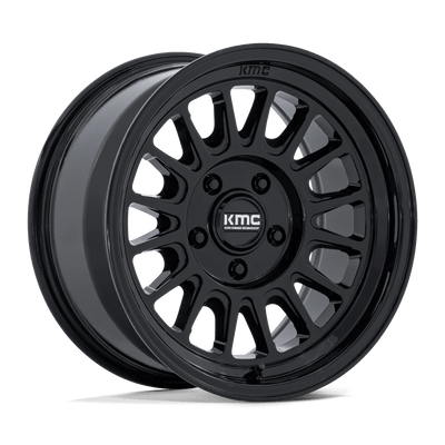 KMC Wheels - KM733 IMPACT FFT - Black - Gloss Black - 18" x 9", 0 Offset, 6x139.7 (Bolt pattern), 106.1mm HUB