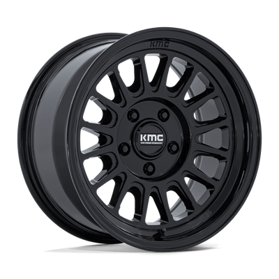 KMC Wheels - KM733 IMPACT FFT - Black - GLOSS BLACK - 17" x 8.5", 35 Offset, 6x139.7 (Bolt Pattern), 108mm HUB