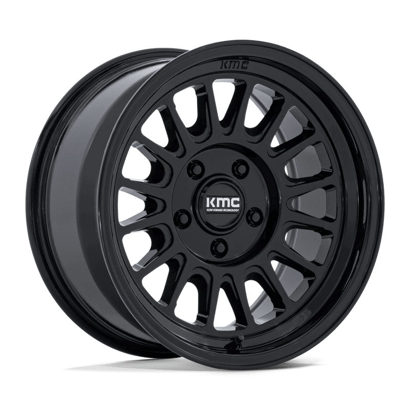 KMC Wheels - KM733 IMPACT FFT - Black - Gloss Black - 17" x 8.5", 25 Offset, 6x135 (Bolt pattern), 87.1mm HUB