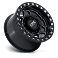 KMC Powersports - KS241 TORX UTV BEADLOCK - Black - Gloss Black Milled - 15" x 8", 0 Offset, 4x137 (Bolt pattern), 96mm HUB