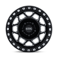 KMC Powersports - KS241 TORX UTV BEADLOCK - Black - Gloss Black Milled - 15" x 8", 0 Offset, 5x114.3 (Bolt pattern), 72.56mm HUB