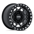 KMC Powersports - KS241 TORX UTV BEADLOCK - Black - Gloss Black Milled - 15" x 8", 0 Offset, 6x139.7 (Bolt pattern), 100.3mm HUB