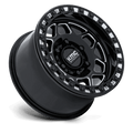 KMC Powersports - KS241 TORX UTV BEADLOCK - Black - Gloss Black Milled - 15" x 8", 0 Offset, 6x139.7 (Bolt pattern), 100.3mm HUB