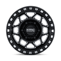 KMC Powersports - KS241 TORX UTV BEADLOCK - Black - Gloss Black Milled - 15" x 8", 0 Offset, 6x139.7 (Bolt pattern), 100.3mm HUB
