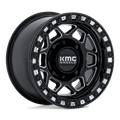 KMC Powersports - KS241 TORX UTV BEADLOCK - Black - Gloss Black Milled - 15" x 7", 38 Offset, 4x137 (Bolt pattern), 96mm HUB