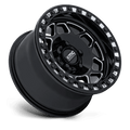 KMC Powersports - KS241 TORX UTV BEADLOCK - Black - Gloss Black Milled - 15" x 7", 38 Offset, 5x114.3 (Bolt pattern), 72.56mm HUB