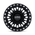 KMC Powersports - KS242 AZTEC UTV BEADLOCK - Black - Gloss Black Milled - 15" x 8", 0 Offset, 4x137 (Bolt pattern), 96mm HUB