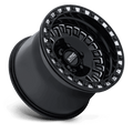 KMC Powersports - KS242 AZTEC UTV BEADLOCK - Black - Gloss Black Milled - 15" x 7", 38 Offset, 5x114.3 (Bolt pattern), 72.56mm HUB