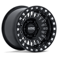 KMC Powersports - KS242 AZTEC UTV BEADLOCK - Black - Gloss Black Milled - 15" x 7", 38 Offset, 6x139.7 (Bolt pattern), 100.3mm HUB