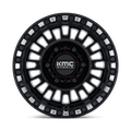 KMC Powersports - KS242 AZTEC UTV BEADLOCK - Black - Gloss Black Milled - 15" x 7", 38 Offset, 6x139.7 (Bolt pattern), 100.3mm HUB