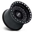 KMC Powersports - KS242 AZTEC UTV BEADLOCK - Black - Gloss Black Milled - 15" x 8", 0 Offset, 4x156 (Bolt pattern), 115.1mm HUB