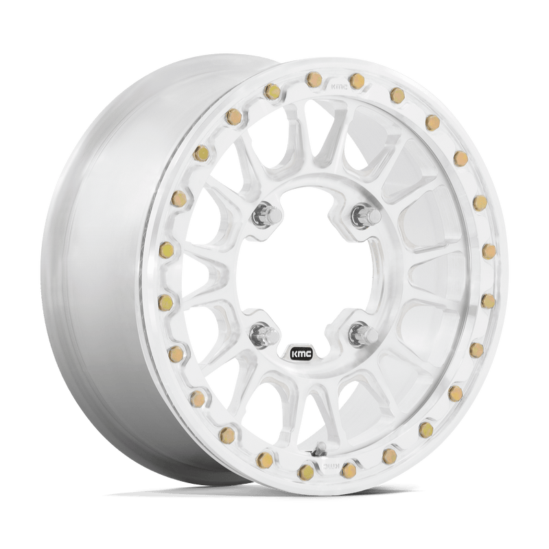 KMC Powersports - KS436 IMPACT FORGED BEADLOCK - Chrome - Raw Machined Forged - 15" x 6", 50 Offset, 6x139.7 (Bolt pattern), 100.30mm HUB