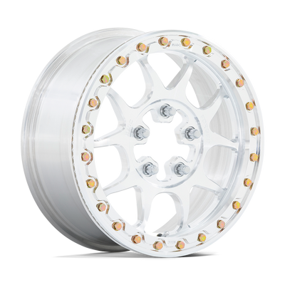 KMC Powersports - KS437 TORO FORGED BEADLOCK - Silver - Raw Machined Forged - 15" x 6", 50 Offset, 5x114.3 (Bolt pattern), 72.6mm HUB