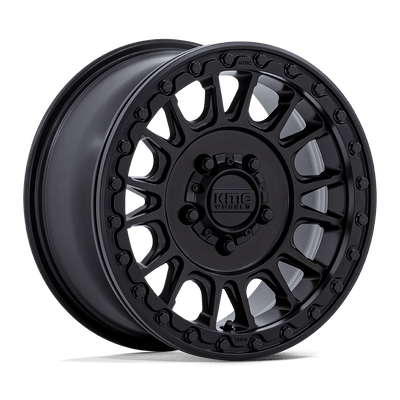 KMC Powersports - IMPACT - Black - Satin Black - 15" x 10", 0 Offset, 6x139.7 (Bolt pattern), 100.30mm HUB