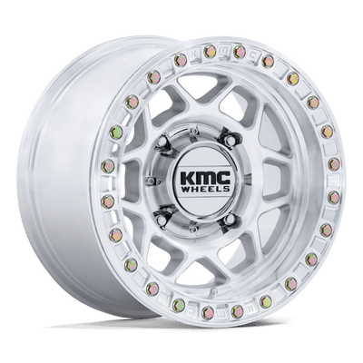 KMC Wheels - TORX - Silver - Machined - 15" x 7", 38 Offset, 4x137 (Bolt pattern), 96.00mm HUB