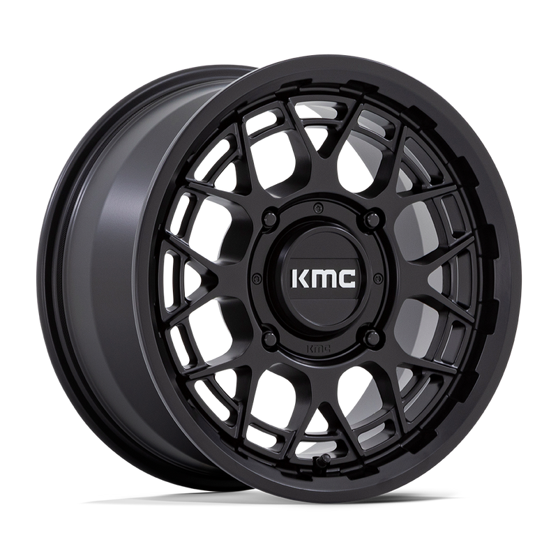 KMC Powersports - KS139 TECHNIC UTV - Black - Matte Black - 15" x 7", 38 Offset, 5x114.3 (Bolt pattern), 72.56mm HUB