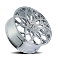 Kraze Wheels - RICOCHET - Chrome - 22" x 8.5", 38 Offset, 5x115/120 (Bolt pattern), 74.10mm HUB