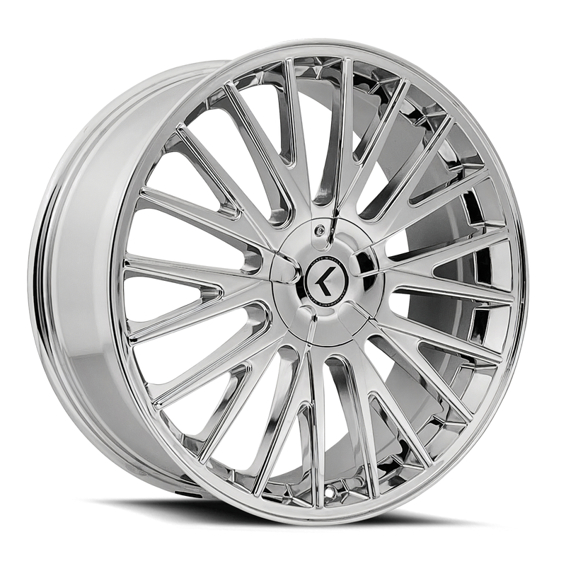 Kraze Wheels - DOUBLE DOWN - Chrome - 17" x 8", 38 Offset, 5x108/114.3 (Bolt pattern), 73.00mm HUB