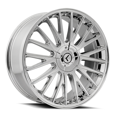 Kraze Wheels - DOUBLE DOWN - Chrome - 20" x 8.5", 38 Offset, 5x108/114.3 (Bolt pattern), 73.00mm HUB