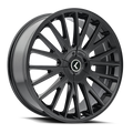Kraze Wheels - DOUBLE DOWN - Black - Gloss Black - 22" x 8.5", 38 Offset, 5x115/120 (Bolt pattern), 74.10mm HUB
